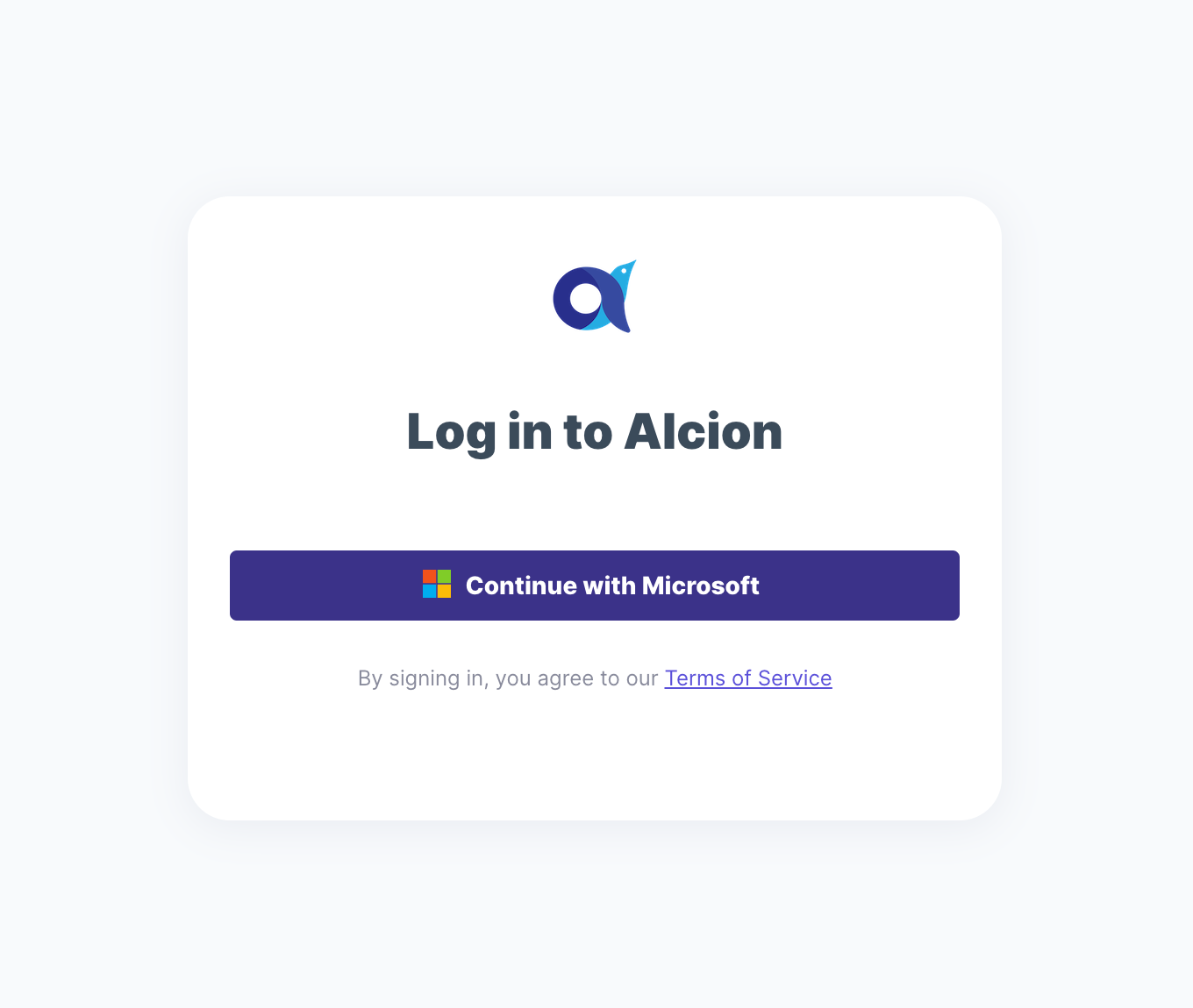 Alcion login