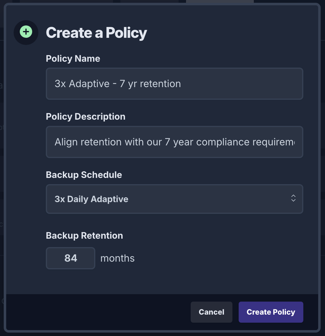 Create a custom policy