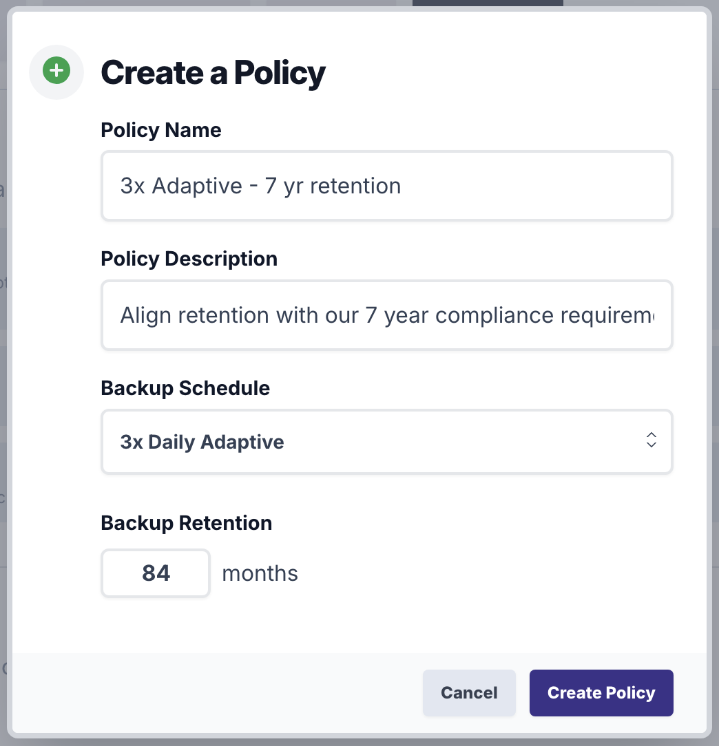 Create a custom policy